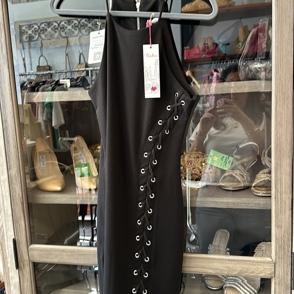 NWT Parker New York Little Black Dress.  SZ MEDIUM - Picture 6 of 6
